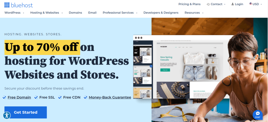 Bluehost best web hosting services for wordpress