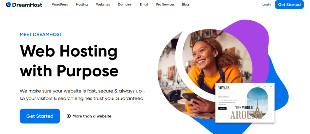 dreamhost quick and responsive